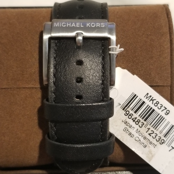 Michael Kors Black Dial Chronograph Leather